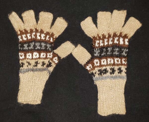 Fingerless Alpaca Gloves